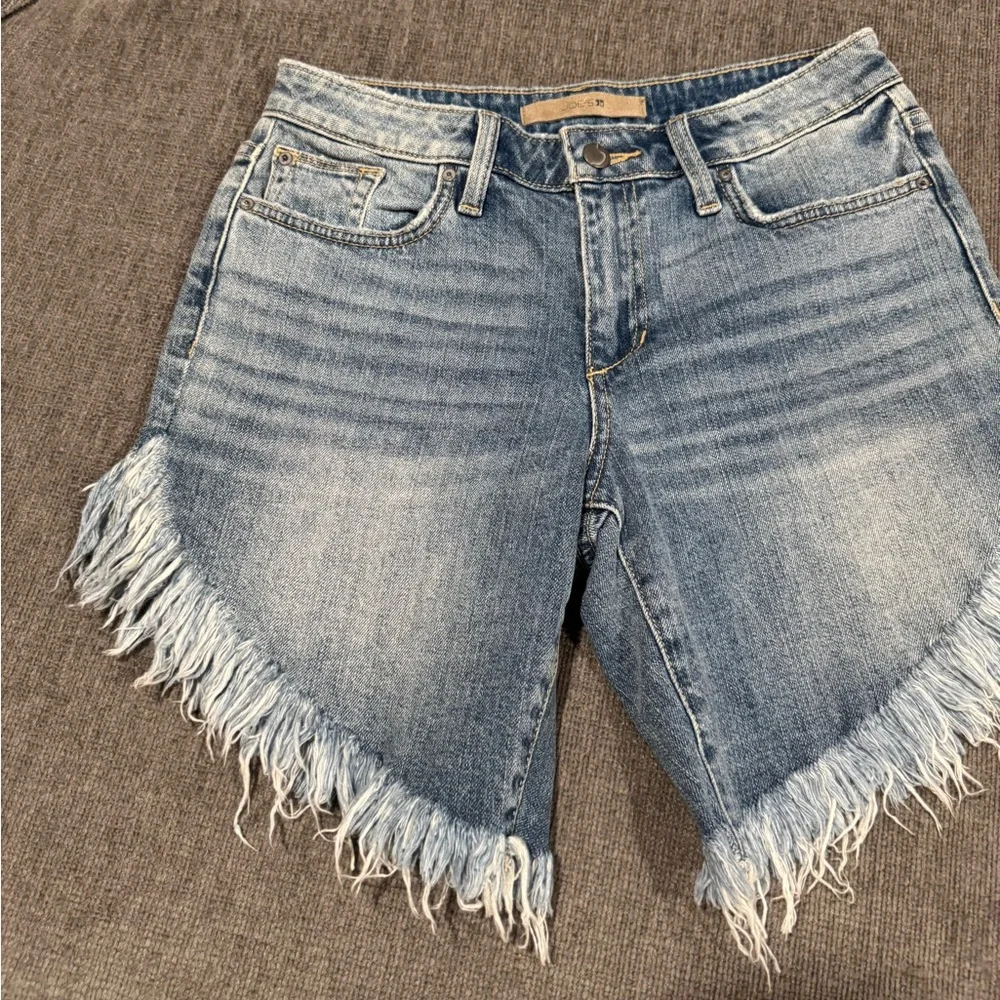 Joe's Jeans Light Blue Frayed Jean Shorts